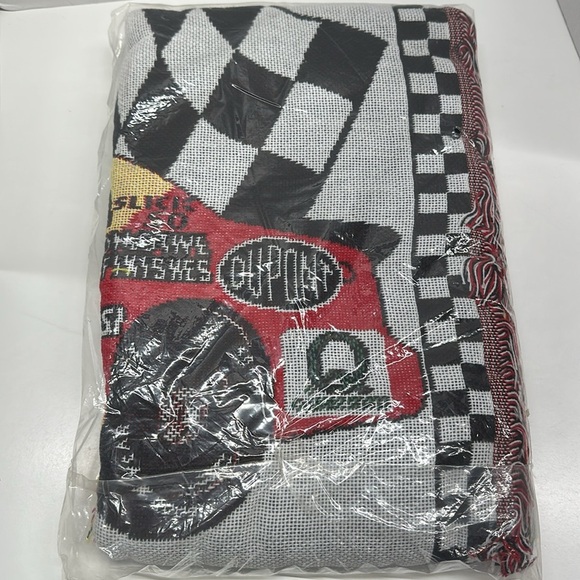 Nascar Jeff Gordon #24 Motorsports Tapestry Woven Throw Blanket 1998 Avon New - Picture 5 of 5